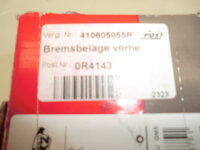 NEU Original Bremsbel&auml;ge, Scheibenbremse vorne...